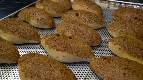 Hot bagels Video stock 158188853