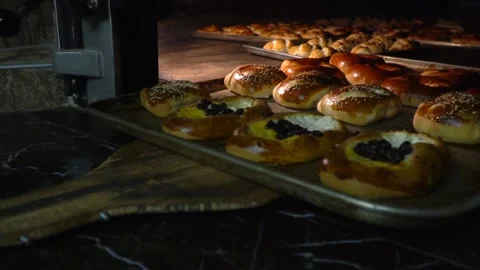 Hot bagels Video stock 158188866