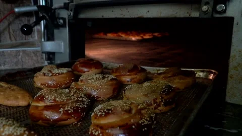 Hot bagels Video stock 158189045