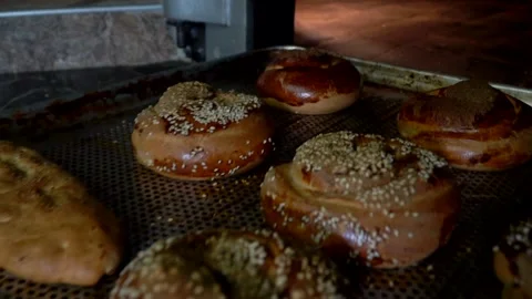 Hot bagels Video stock 158189105
