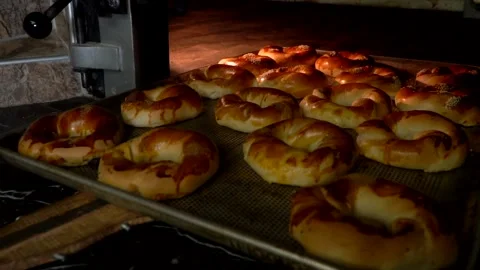 Hot bagels Video stock 158189166
