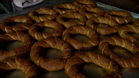 Hot bagels Video stock 158189302