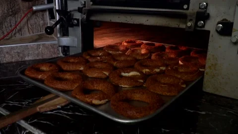 Hot bagels Video stock 158189439