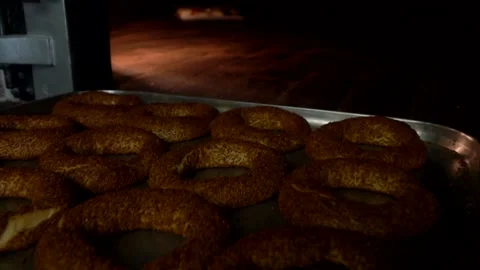 Hot bagels Video stock 158189461
