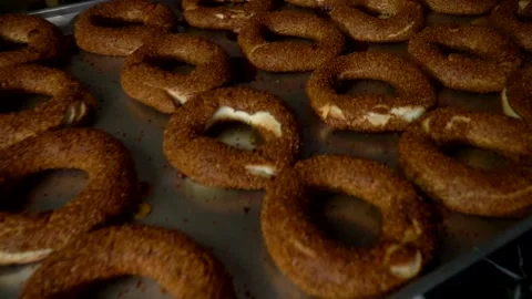 Hot bagels Video stock 158189658