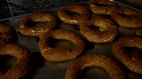 Hot bagels Video stock 158189690