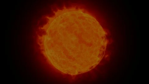 Hot ball Movement of Particles in Space Stock Footage 118462407