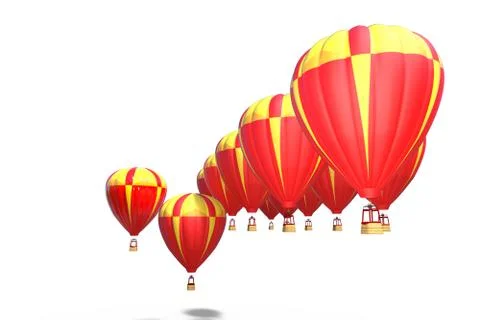 Hot balloons Stock Illustration
