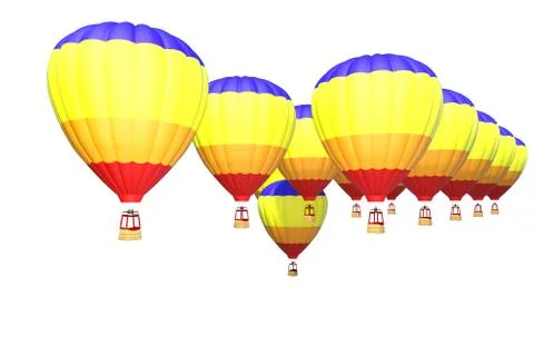 Hot balloons Stock Illustration
