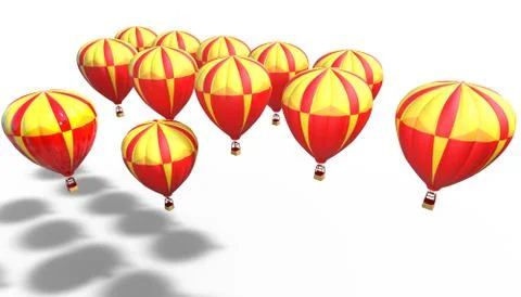 Hot balloons Stock Illustration