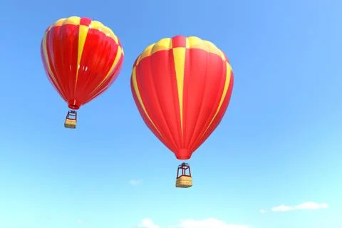 Hot balloons Stock Illustration