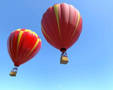 Hot balloons Stock Illustration