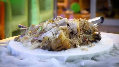 Hot beef from the chef Stock Footage 69222275