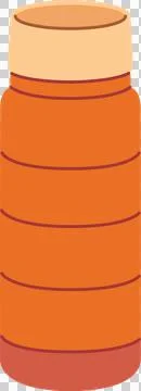 Hot beverage cup, flat illustration Stock Illustration