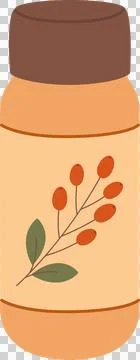 Hot beverage cup, flat illustration Illustrazione stock