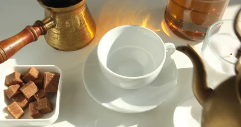 Hot black coffee Stock Footage 109539650