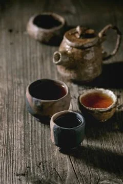 Hot black tea 스톡 사진