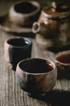 Hot black tea Stock Photos