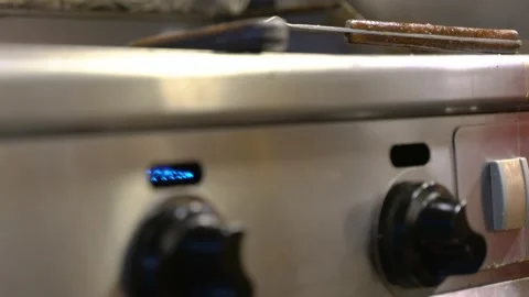 Hot blue flame Video stock 146832468