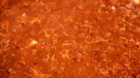 Hot boiling lava Stock Footage 141838298