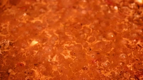 Hot boiling lava Stock Footage 141838299