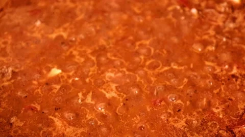 Hot boiling lava Stock Footage 141838302