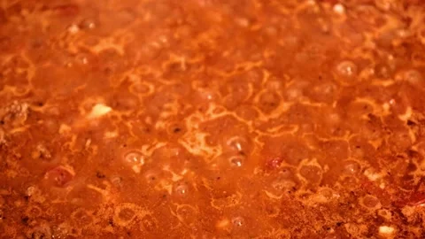 Hot boiling lava Stock Footage 141838318