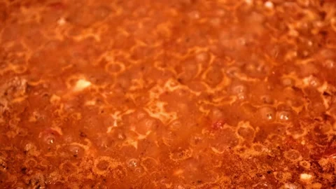 Hot boiling lava Stock Footage 141838322