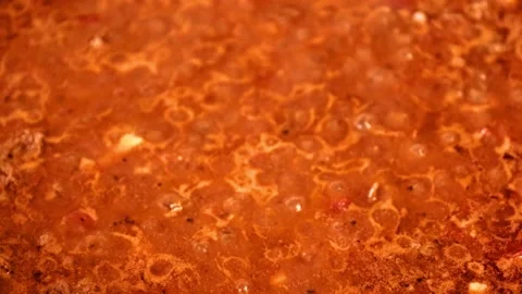 Hot boiling lava Stock Footage 141838323