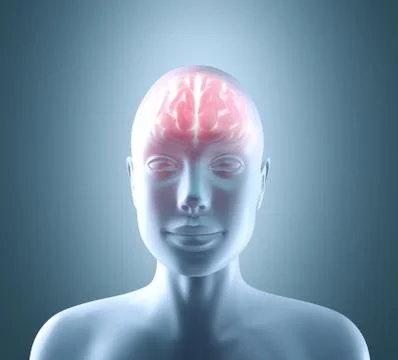 Hot Brain 스톡 일러스트