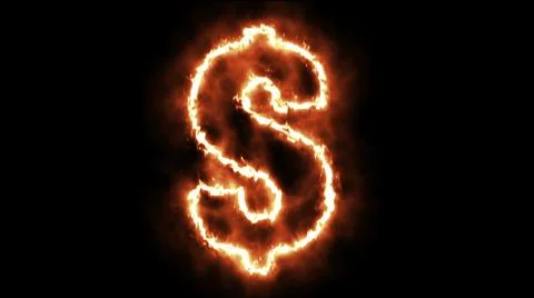 Hot burning sign on black background Stock Illustration