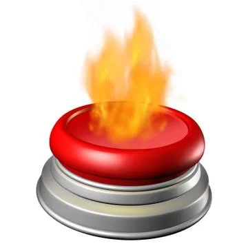 Hot Button Stock Illustration