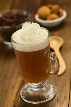 Hot cacao shell tea Stock Photos