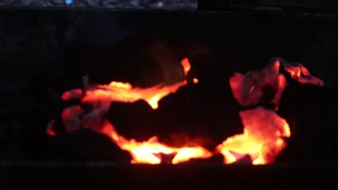 Hot charcoal (1) Video stock 311613527