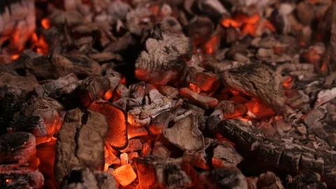 Hot Charcoal get Extincte with a Bucket of Water Video stock 97908389