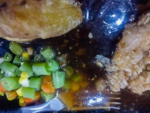 Hot chicken steak Stock Photos