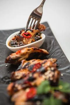 Hot chicken wings 스톡 사진