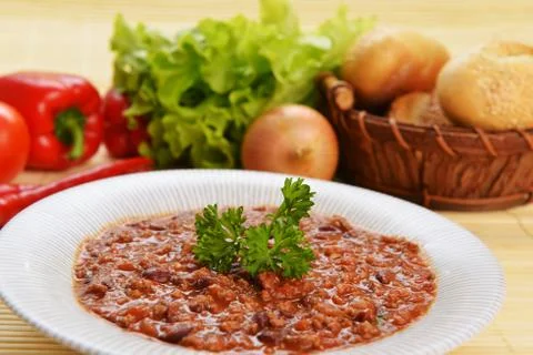 Hot chili con Foto stock