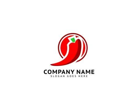 Hot chili logo design template Stock Illustration