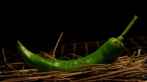 Hot chili pepper on fire Stock Footage 137825708