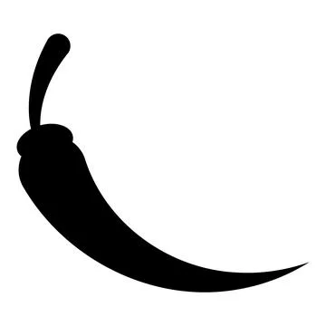 Hot chili pepper icon. Chili pepper logo. Spicy Mexican food. Vector  Stock Illustration