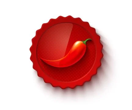 Hot chili pepper. Illustrazione stock