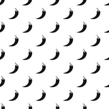 Hot chili pepper pattern Illustrazione stock