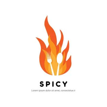 Hot chili vector logo design Stock Illustration