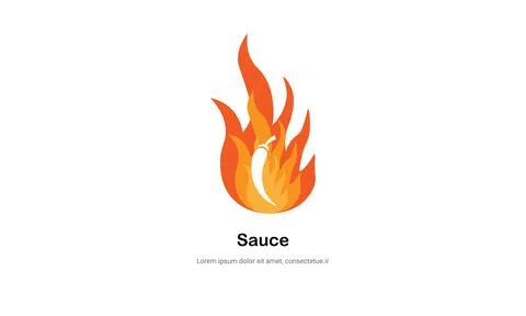Hot chili vector logo design Stock Illustration