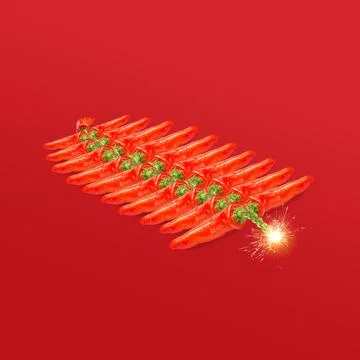 Hot-chilli-Diwali Stock Illustration