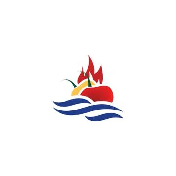 Hot chilli logo icon design element template Stock Illustration