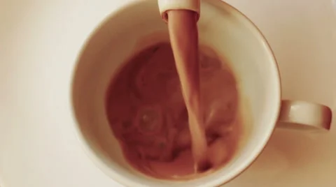 Hot chocolate above Stock Footage 49208943