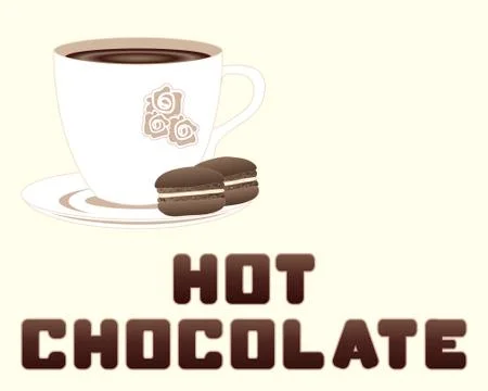 Hot chocolate abstract Stock Illustration
