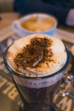 Hot chocolate and Marshmallows. Stock Photos